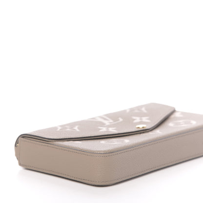 Louis Vuitton Empreinte Monogram Giant Felicie Pochette Tourterelle Creme 7 of 10
