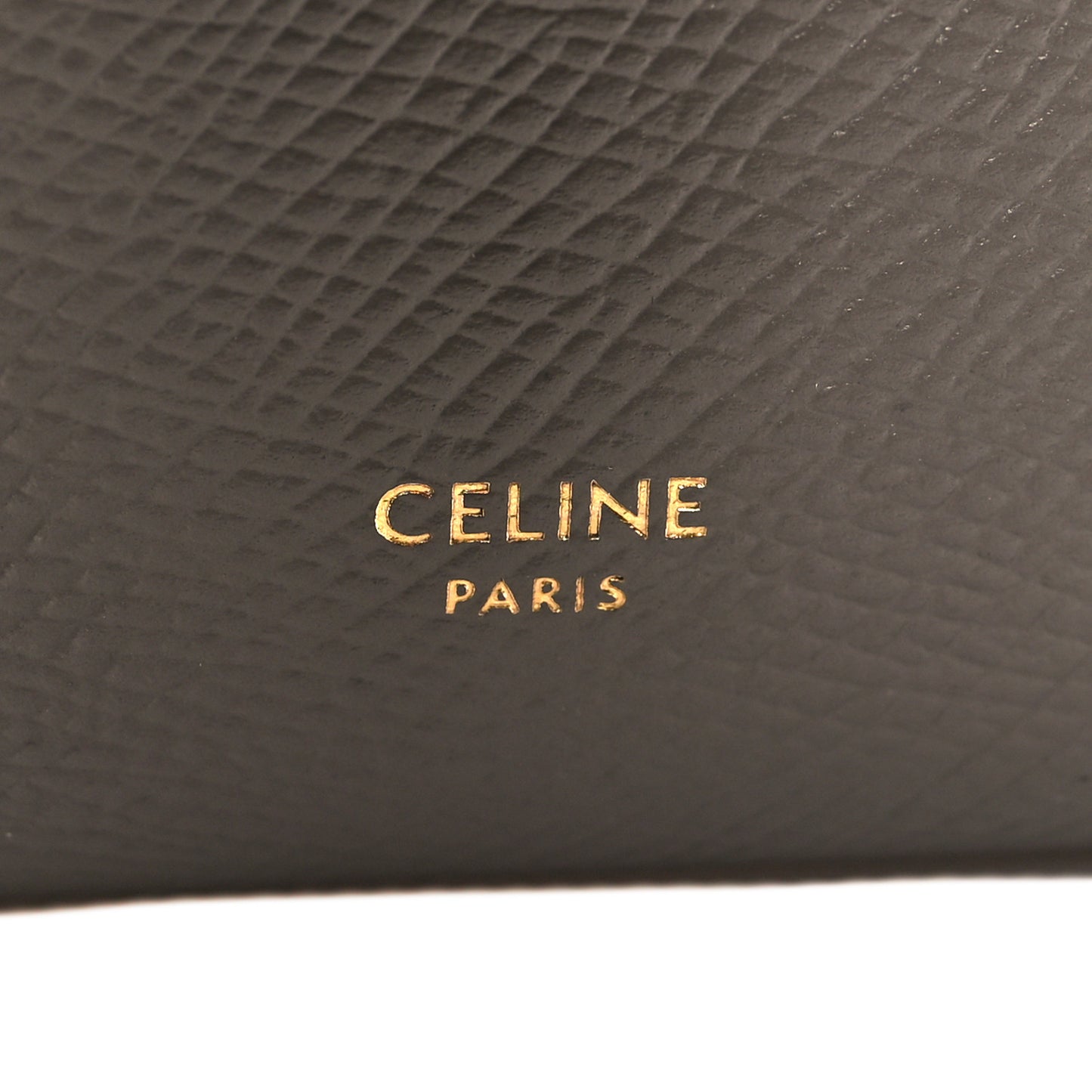 Grained Calfskin Small Multifunction Strap Wallet Pebble Mineral