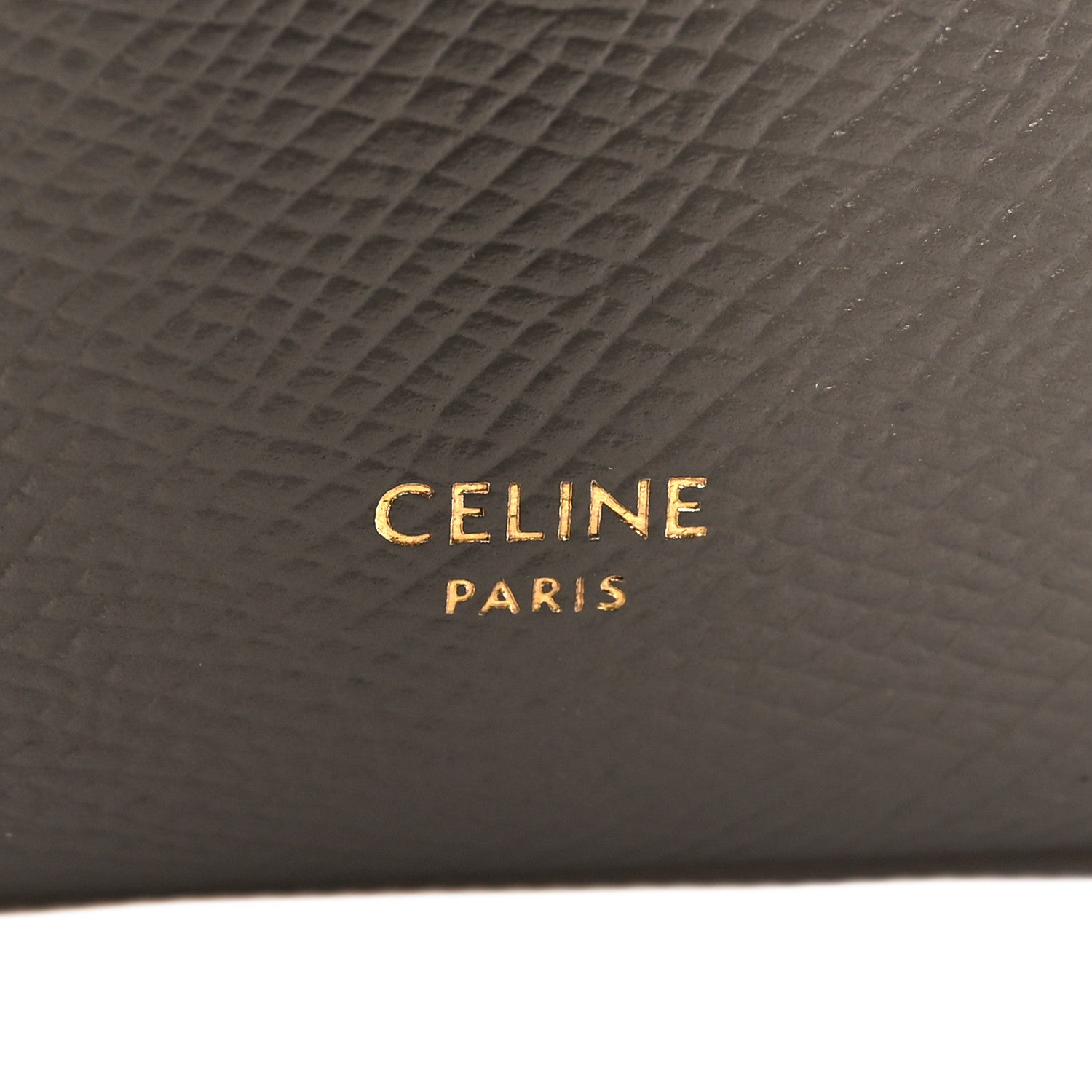Celine Grained Calfskin Small Multifunction Strap Wallet Pebble Mineral 7 of 10