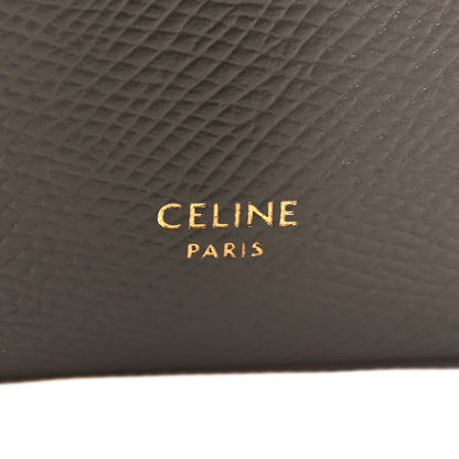 Celine Grained Calfskin Small Multifunction Strap Wallet Pebble Mineral 7 of 10