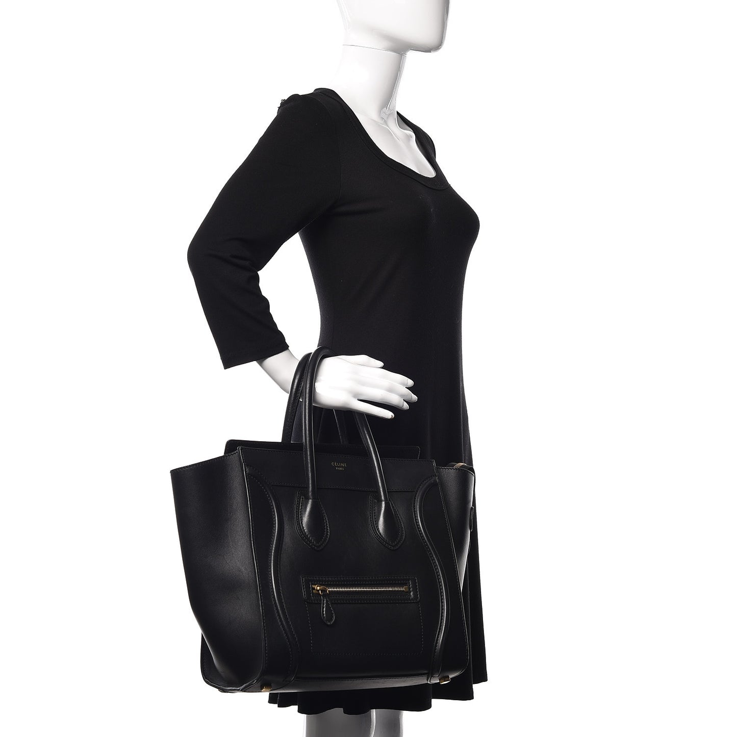 Smooth Calfskin Mini Luggage Black