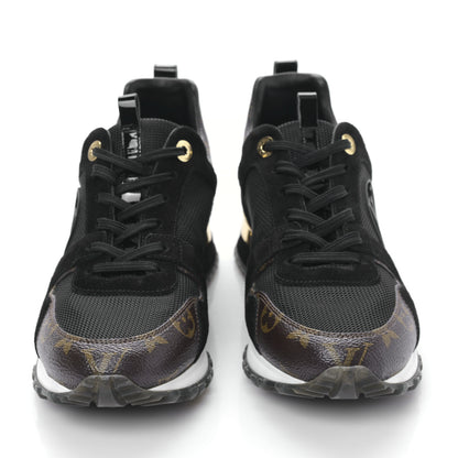 Louis Vuitton Suede Monogram Run Away Sneakers 39 Black 2 of 8