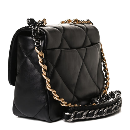 Chanel Lambskin Quilted Medium Chanel 19 Flap Black 3 of 14