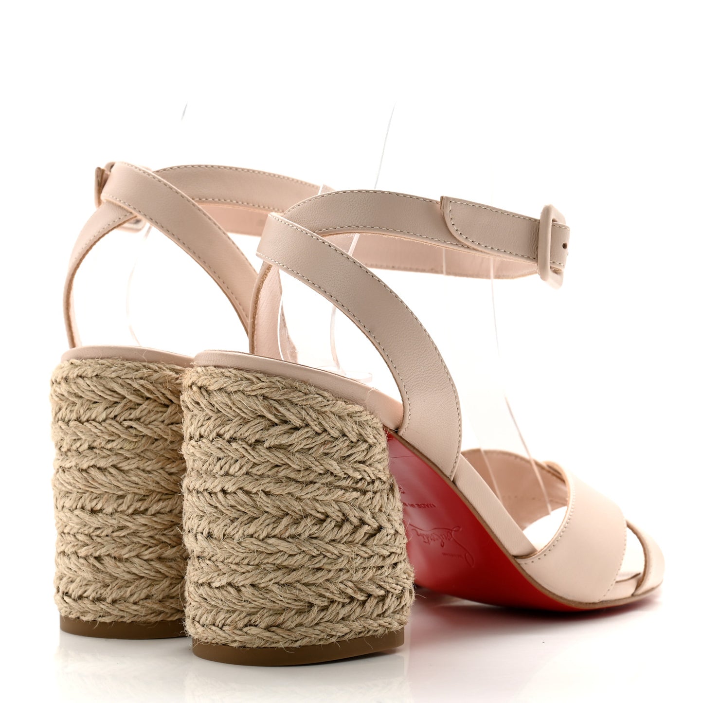 Goatskin Super Mariza 85 Espadrille Sandals 38 Leche Natural