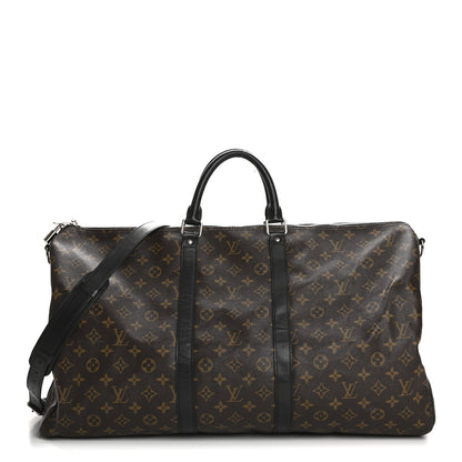 Louis Vuitton Monogram Macassar Keepall Bandouliere 55 1 of 16