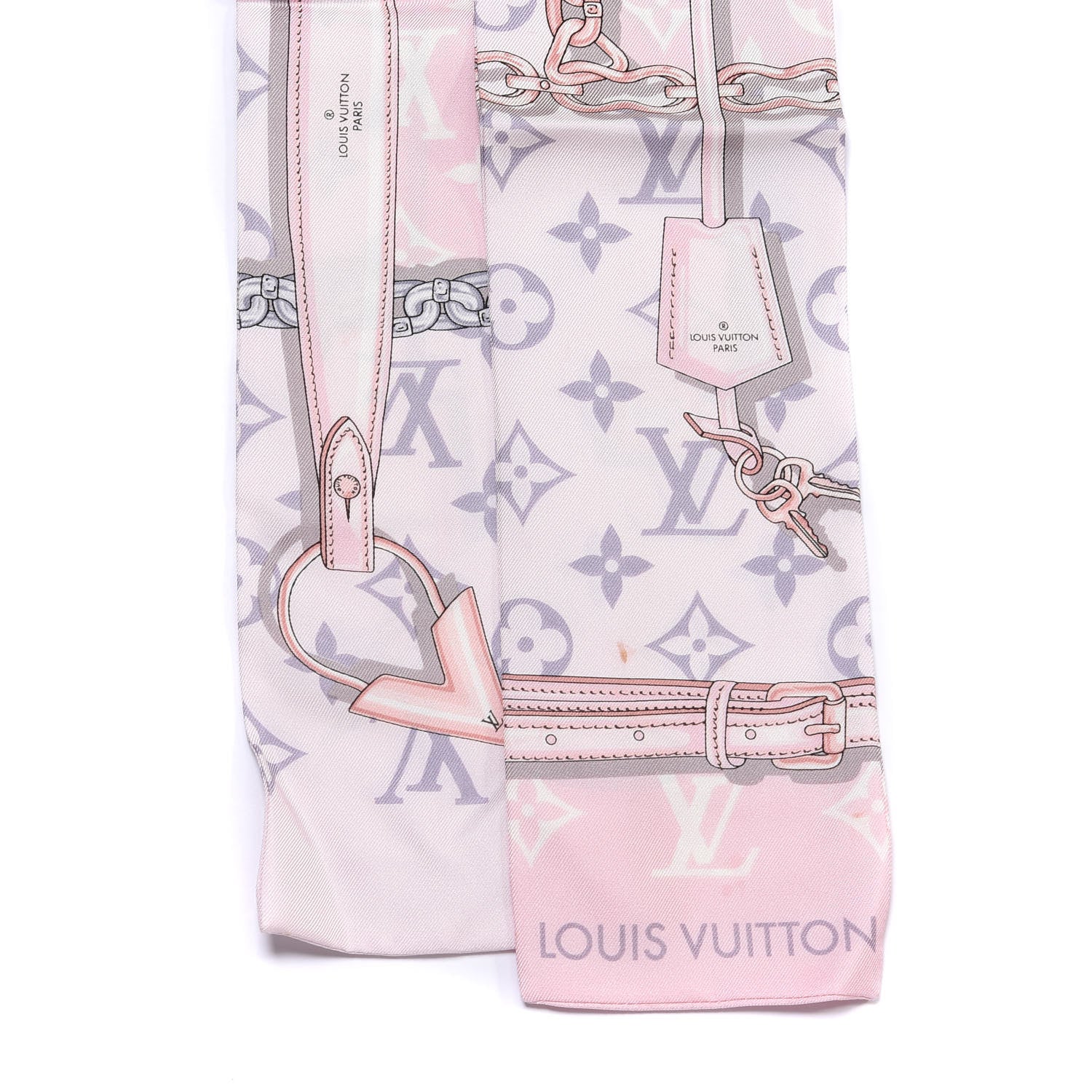 Louis Vuitton Silk Monogram Confidential Bandeau Light Pink 2 of 4