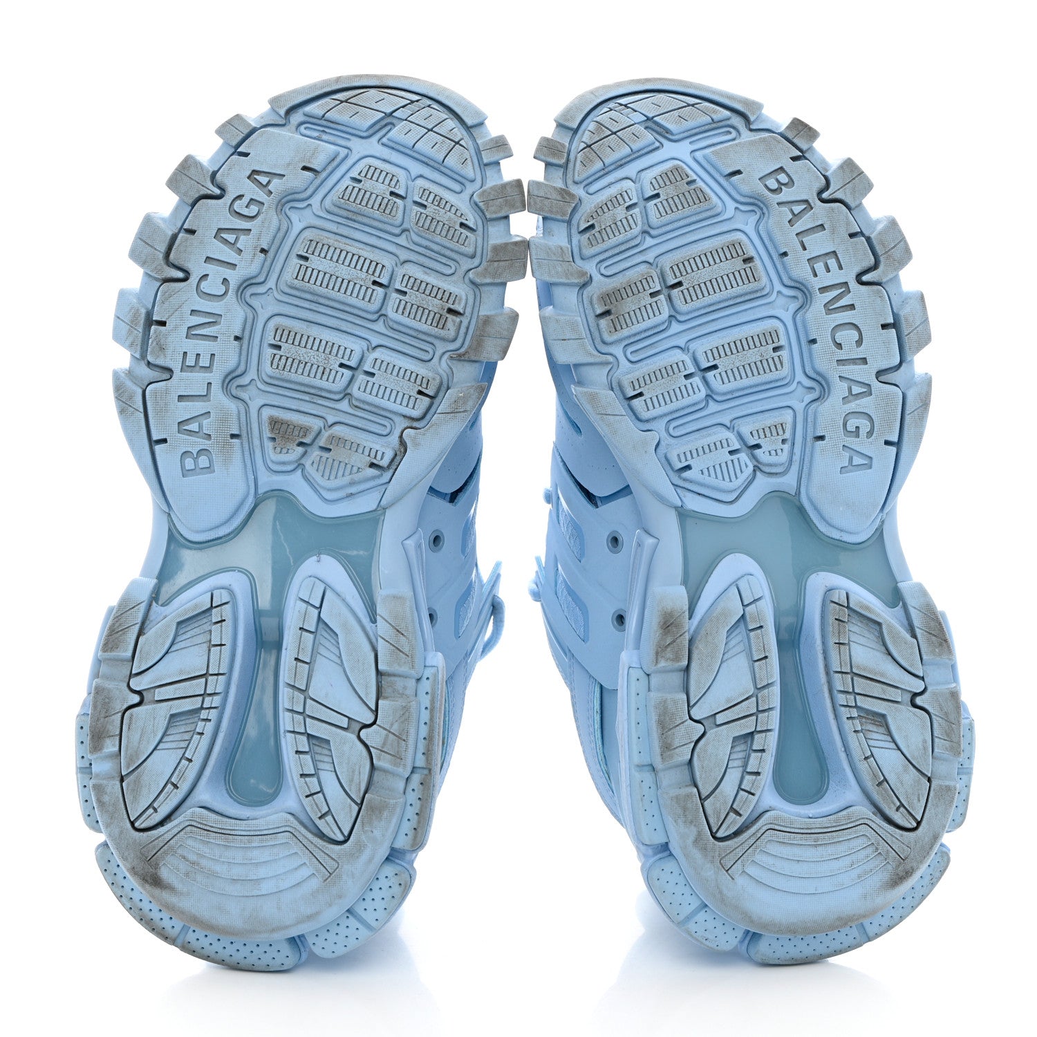 Balenciaga Mesh Nylon Womens Track Sneakers 37 Light Blue 5 of 13