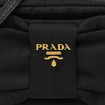 Prada Tessuto Nylon Bow Camera Bag Black 7 of 10