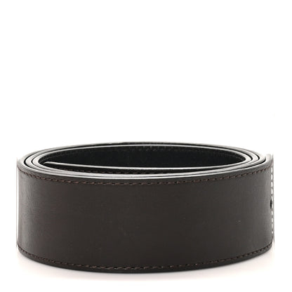 Louis Vuitton Calfskin 40mm LV Initiales Reversible Belt 100 40 Black Dark Brown 4 of 7