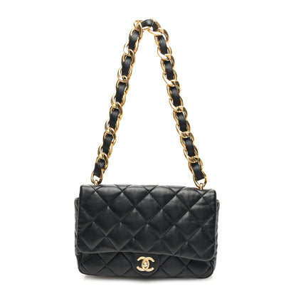 Chanel Lambskin Quilted Large CC Funky Town Flap Black 1 of 10