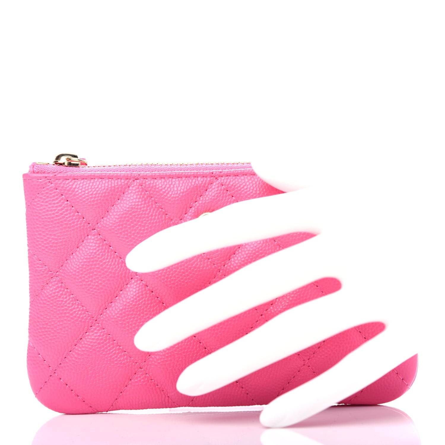 Chanel Caviar Quilted Small Cosmetic Case Pink 2 of 8