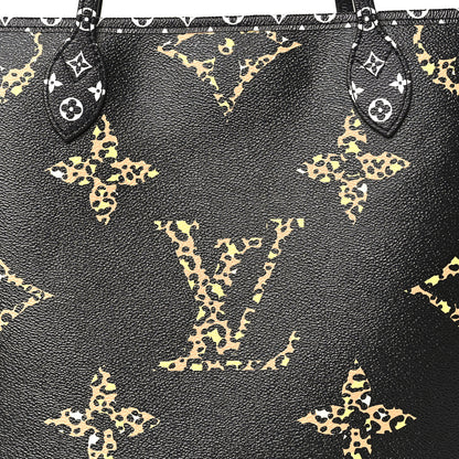 Louis Vuitton Monogram Giant Jungle Neverfull MM Black 8 of 10