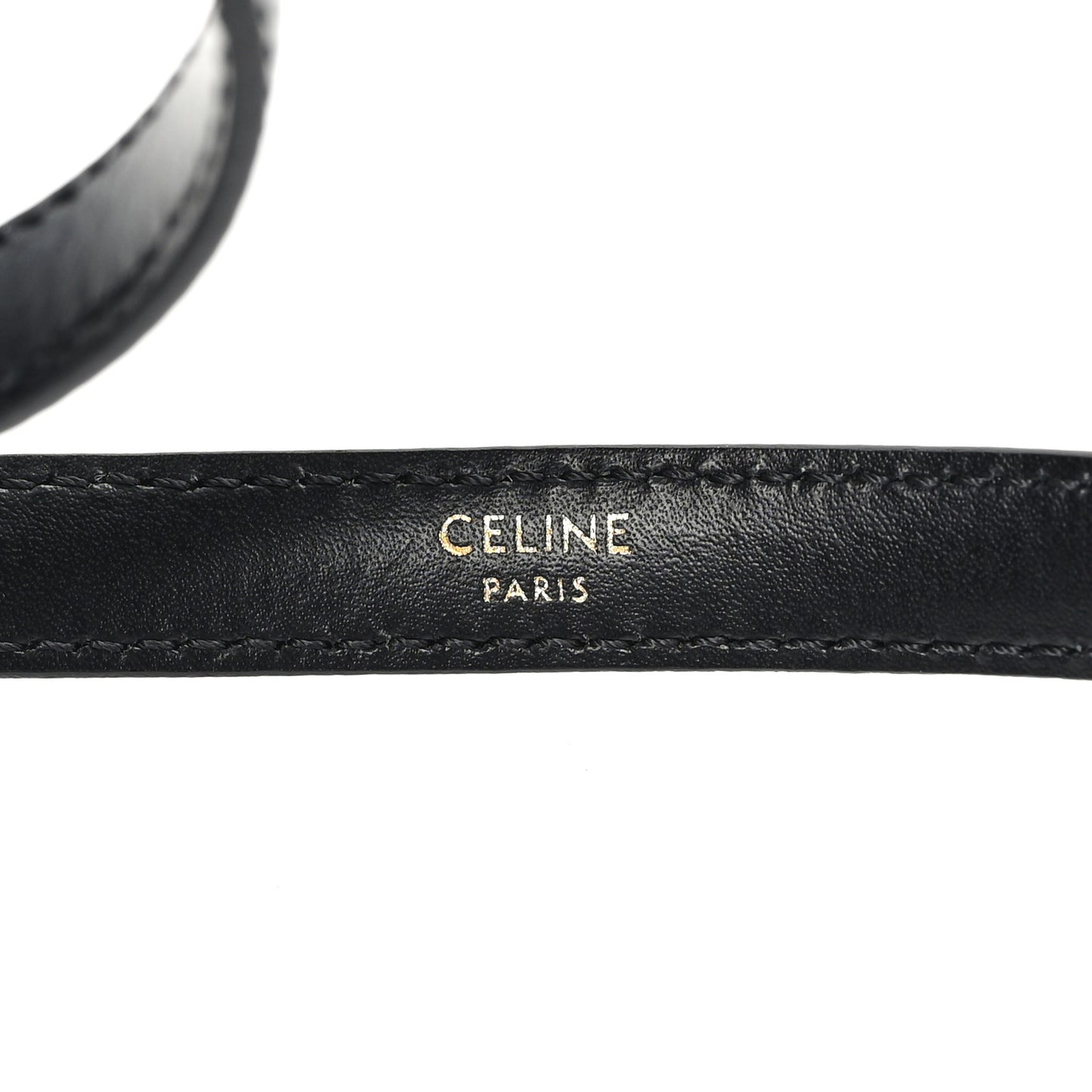 Taurillon Calfskin Teen Elegant 13mm Triomphe Belt 75 30 Black