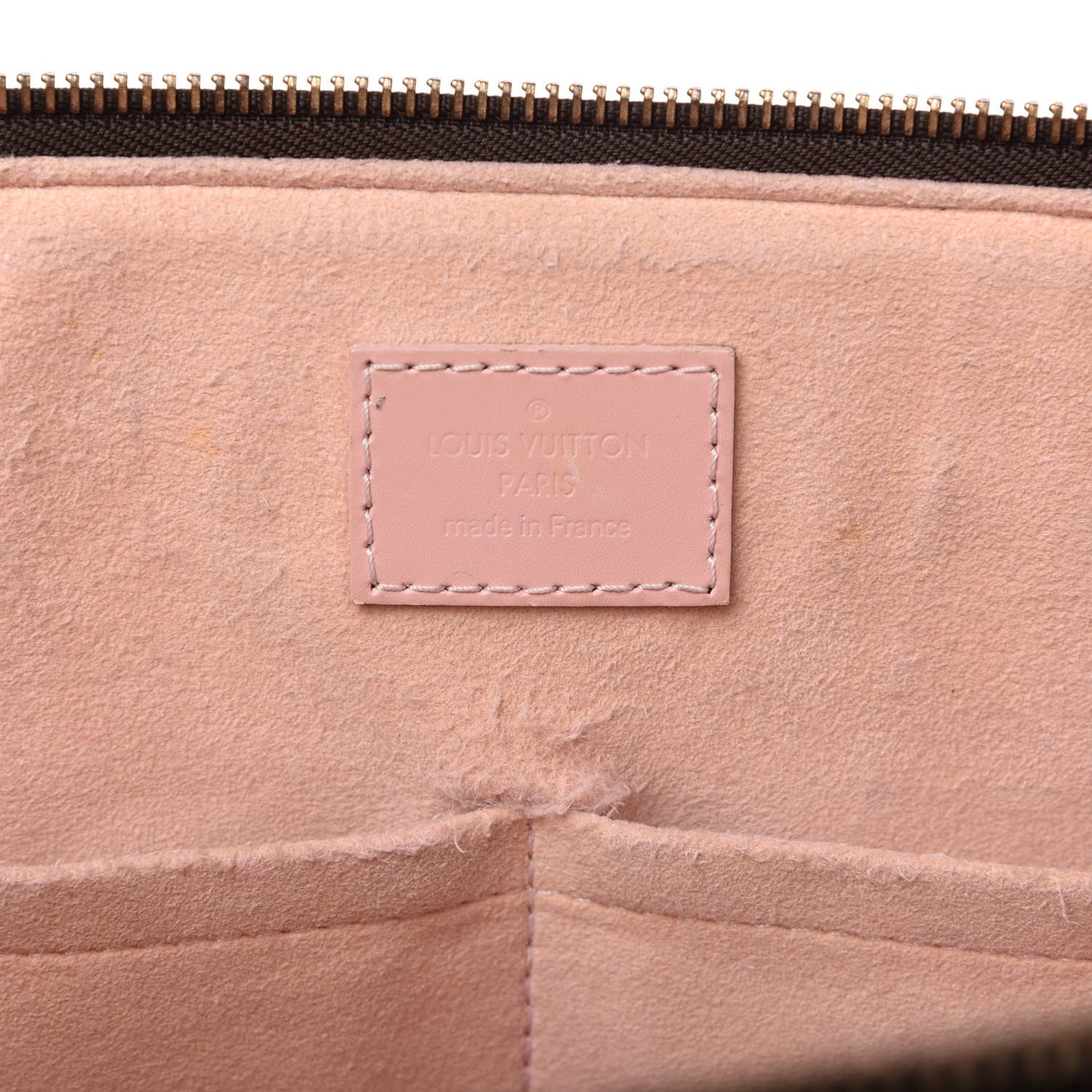 Damier Ebene Caissa Tote PM Rose Ballerine