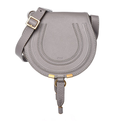Chloe Calfskin Mini Marcie Round Crossbody Bag Cashmere Grey 1 of 13