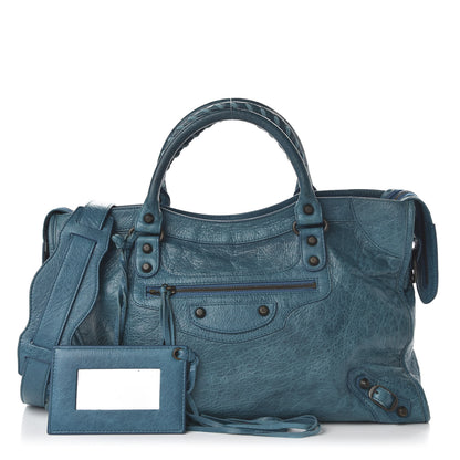 Balenciaga Agneau Classic City Hardware Lagon 1 of 11