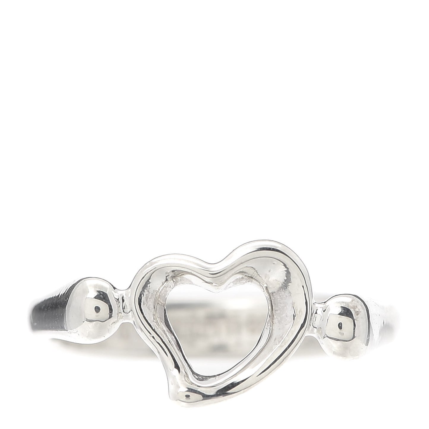 Sterling Silver Elsa Peretti Open Heart Ring 49 5