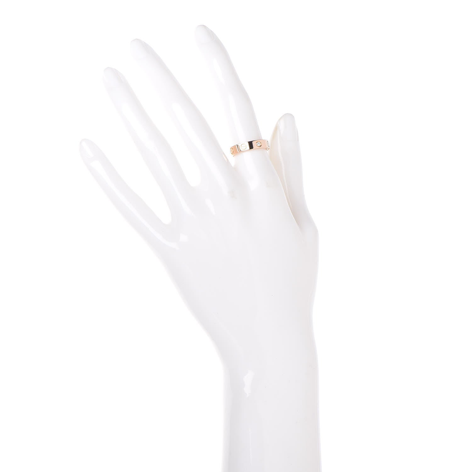 Cartier 18K Pink Gold Diamond 3.5mm LOVE Ring 50 5.25 2 of 5