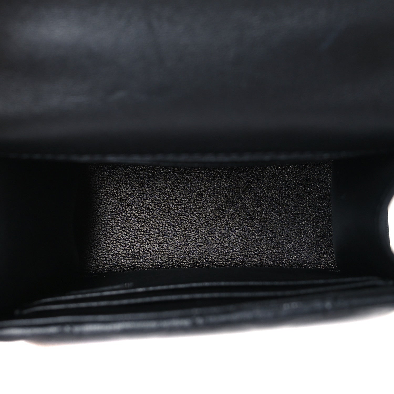 Chanel Lambskin Quilted Top Handle Flap Clutch With Chain Black 5 of 9