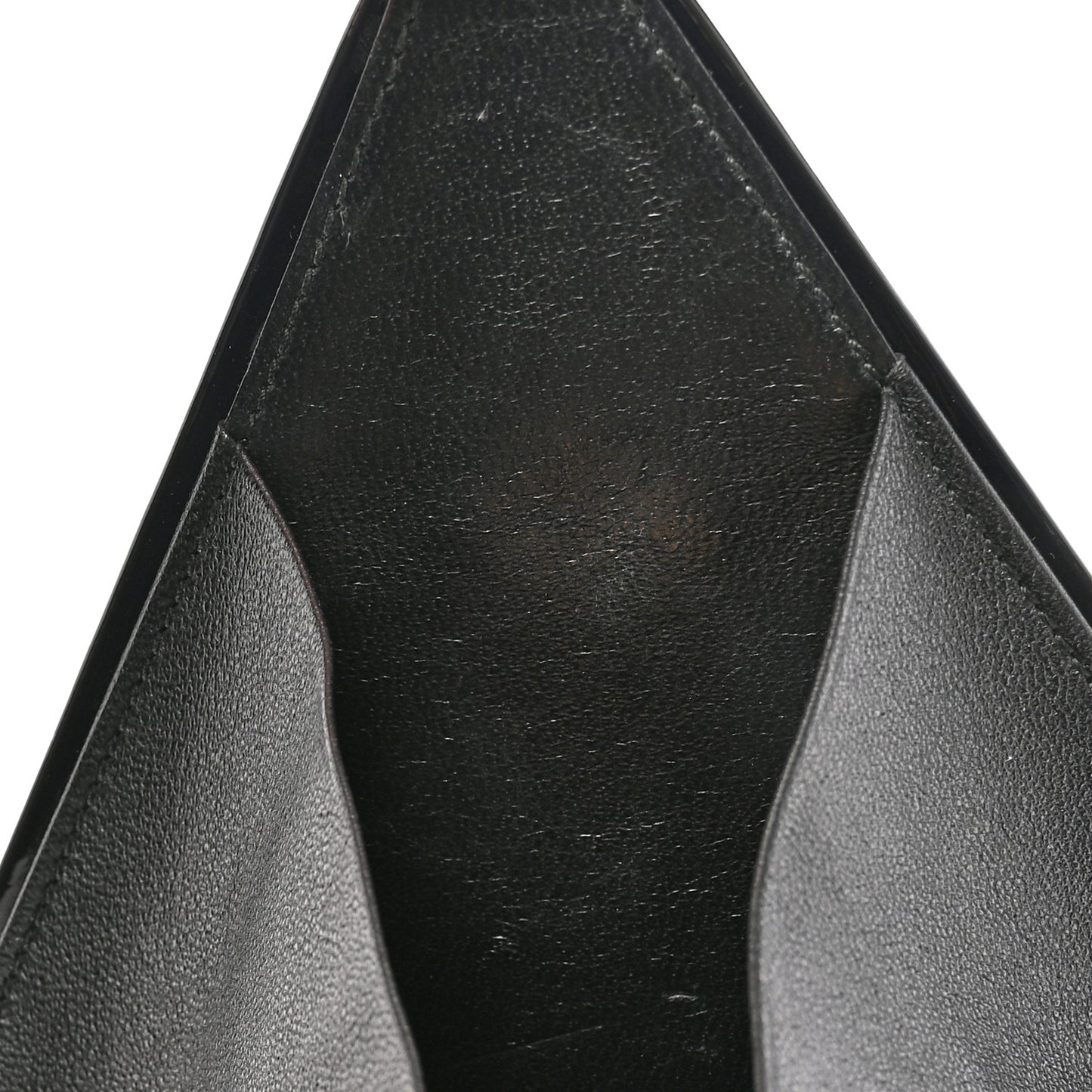Patent Pyramid Clutch Black