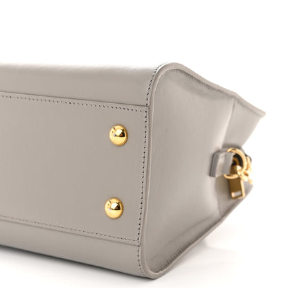 Saint Laurent Calfskin Monogram Baby Cabas Fog 10 of 12