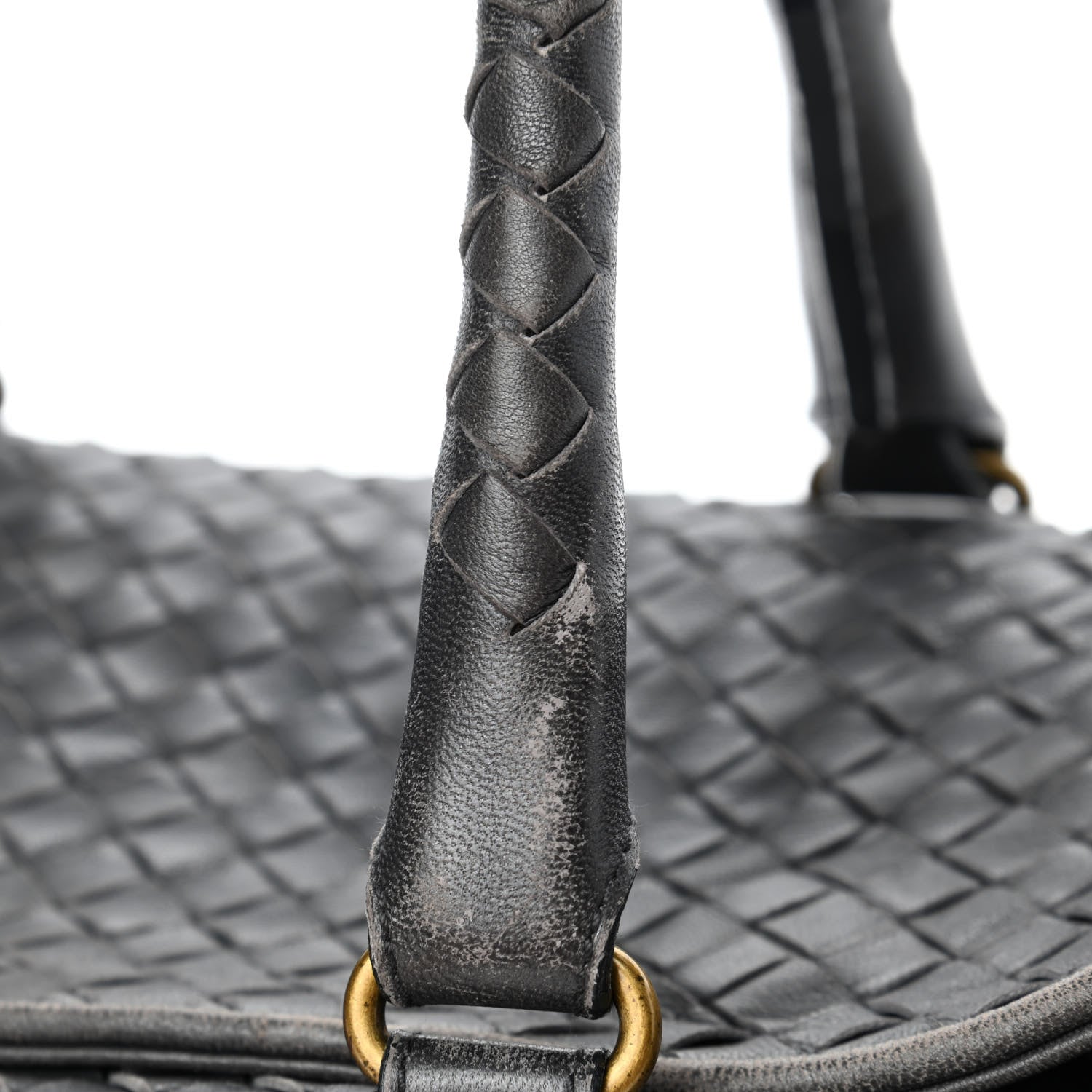 Bottega Veneta Nappa Intrecciato Convertible Duffel Ferro Gray 7 of 8