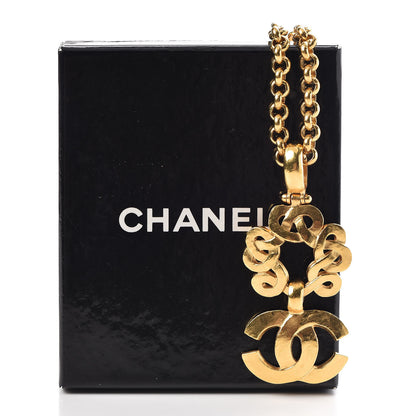 Chanel CC Pendant Necklace Gold 7 of 7