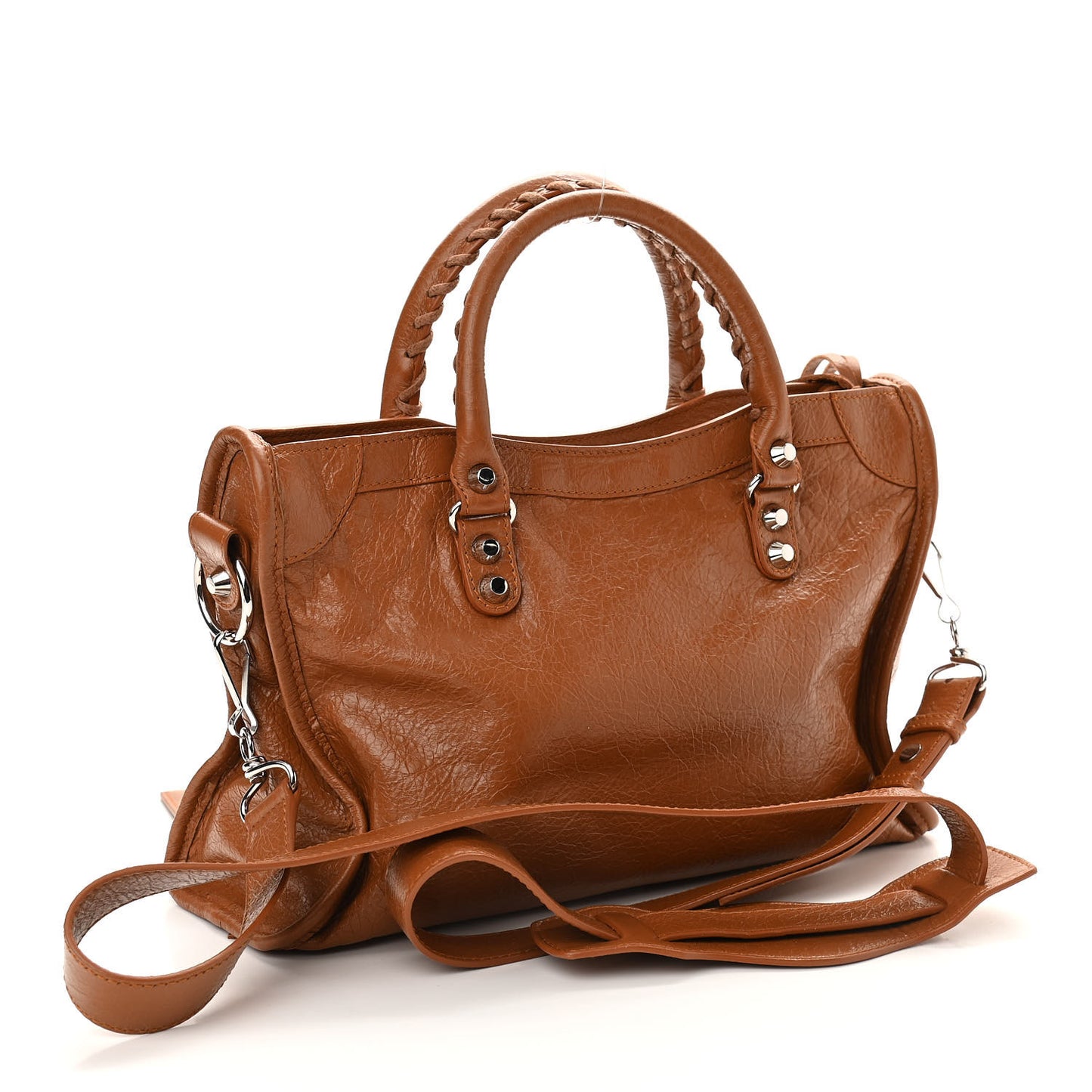 Agneau Classic Silver Hardware S City Camel