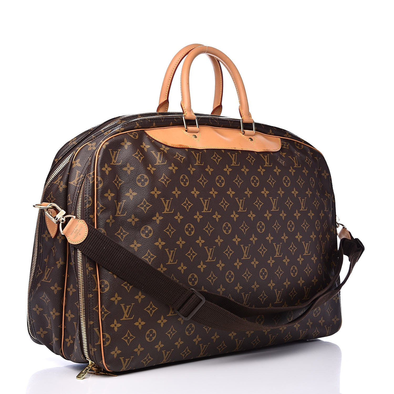 Louis Vuitton Monogram Alize 2 Compartment Luggage Travel Bag 3 of 13