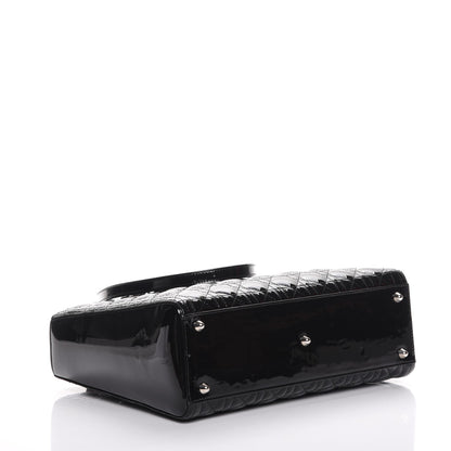 Christian Dior Patent Cannage Large Lady Dior Black 5 of 8