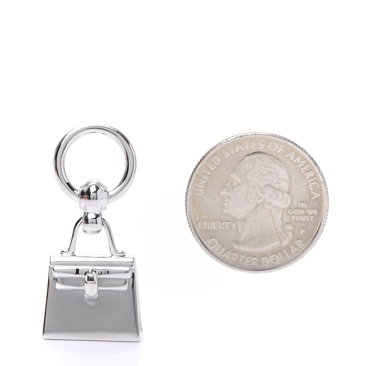 Hermes Palladium Mini Kelly Twilly Ring 2 of 5