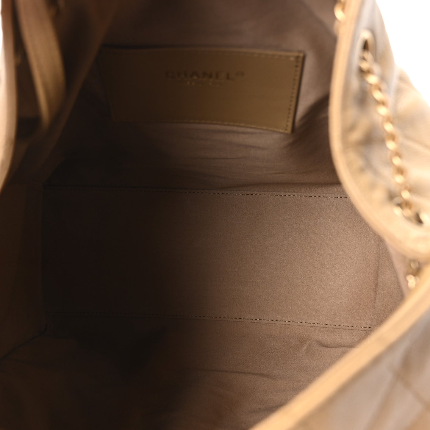 Caviar Quilted Medium Chanel 25 Handbag Dark Beige