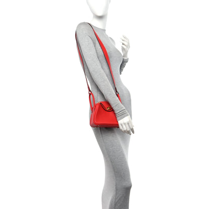 Hermes Taurillon Clemence Mini Lindy 20 Rouge de Coeur 2 of 10