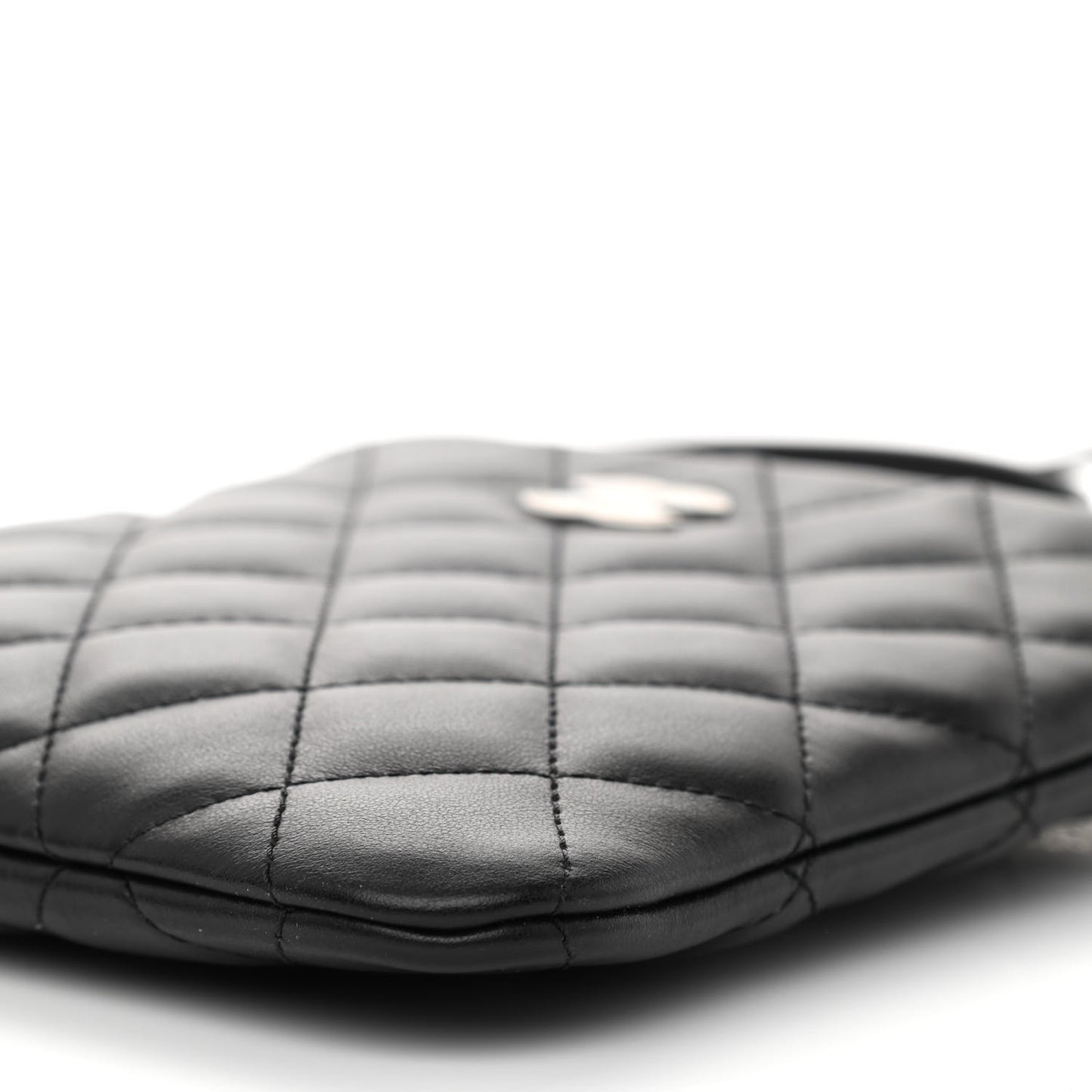 Lambskin Quilted Crossbody Bag Black