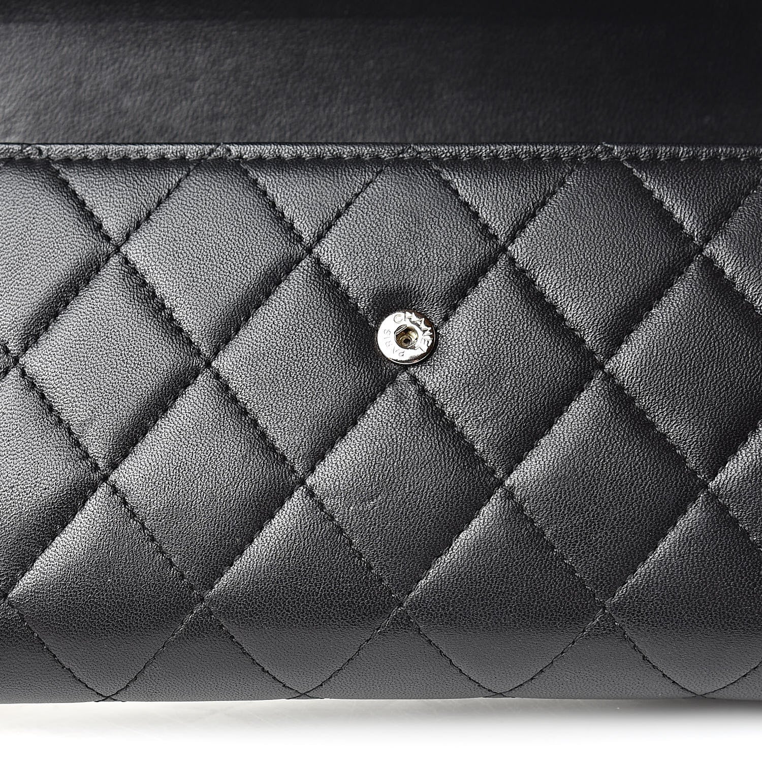 Chanel Lambskin Quilted Boy Flap Wallet Black 10 of 14