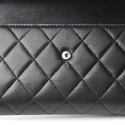 Chanel Lambskin Quilted Boy Flap Wallet Black 10 of 14