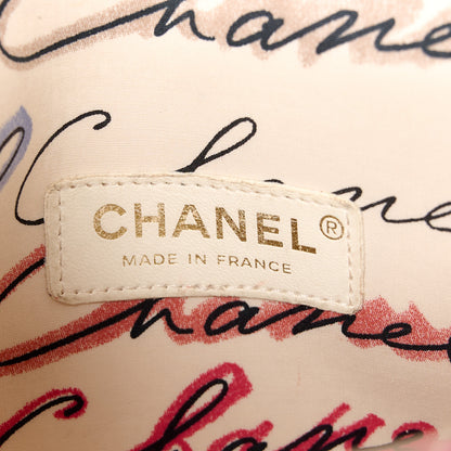 Chanel Nylon Quilted Rue Cambon Camellia Printed Mini Flap White Multicolor 6 of 12