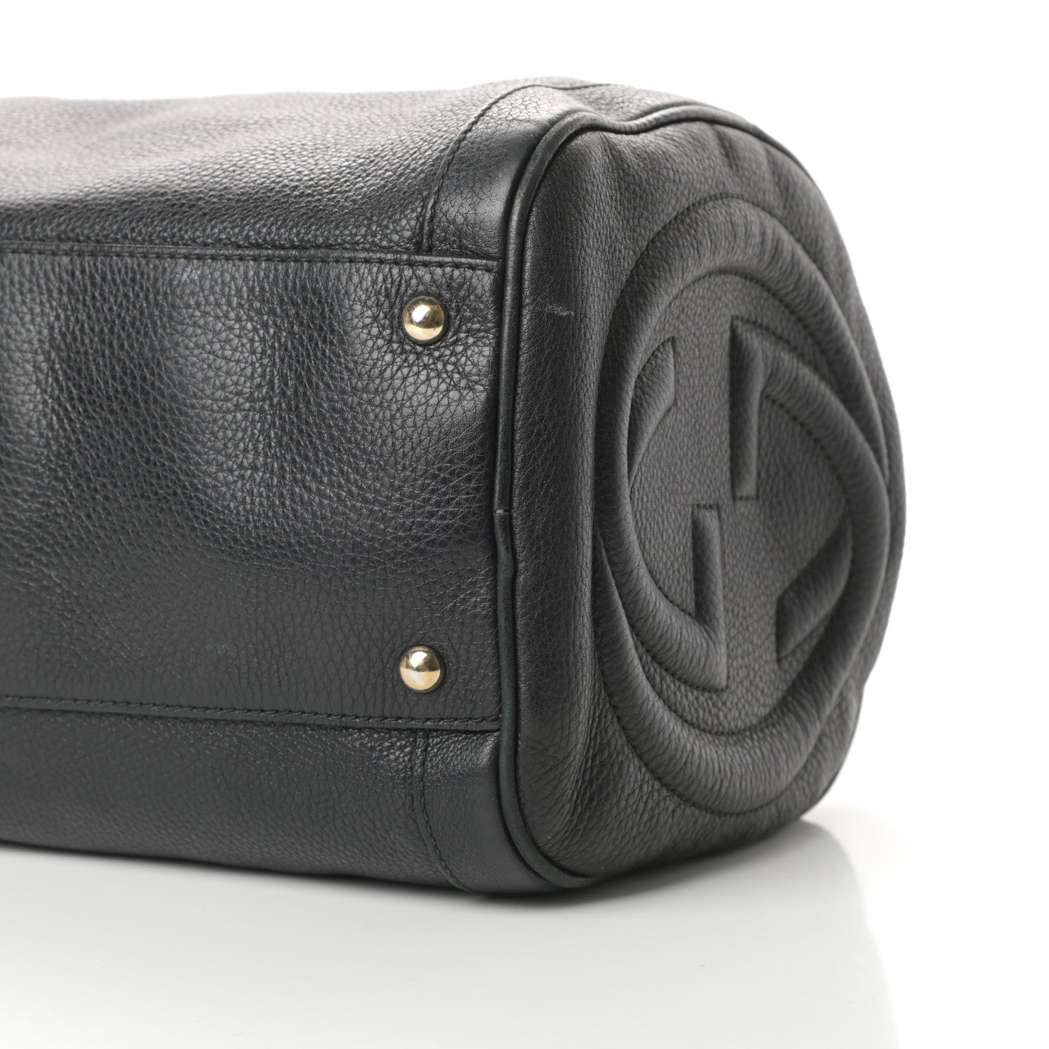 Gucci Pebbled Calfskin Medium Soho Boston Black 10 of 17