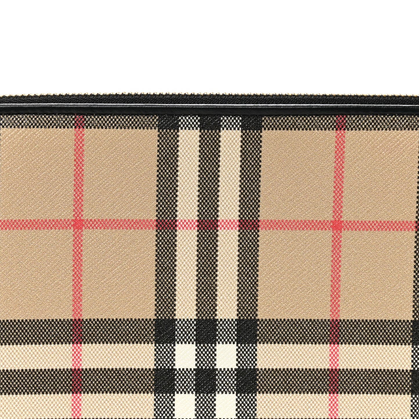 Vintage Check Calfskin Olympia Slim Pouch Archive Beige