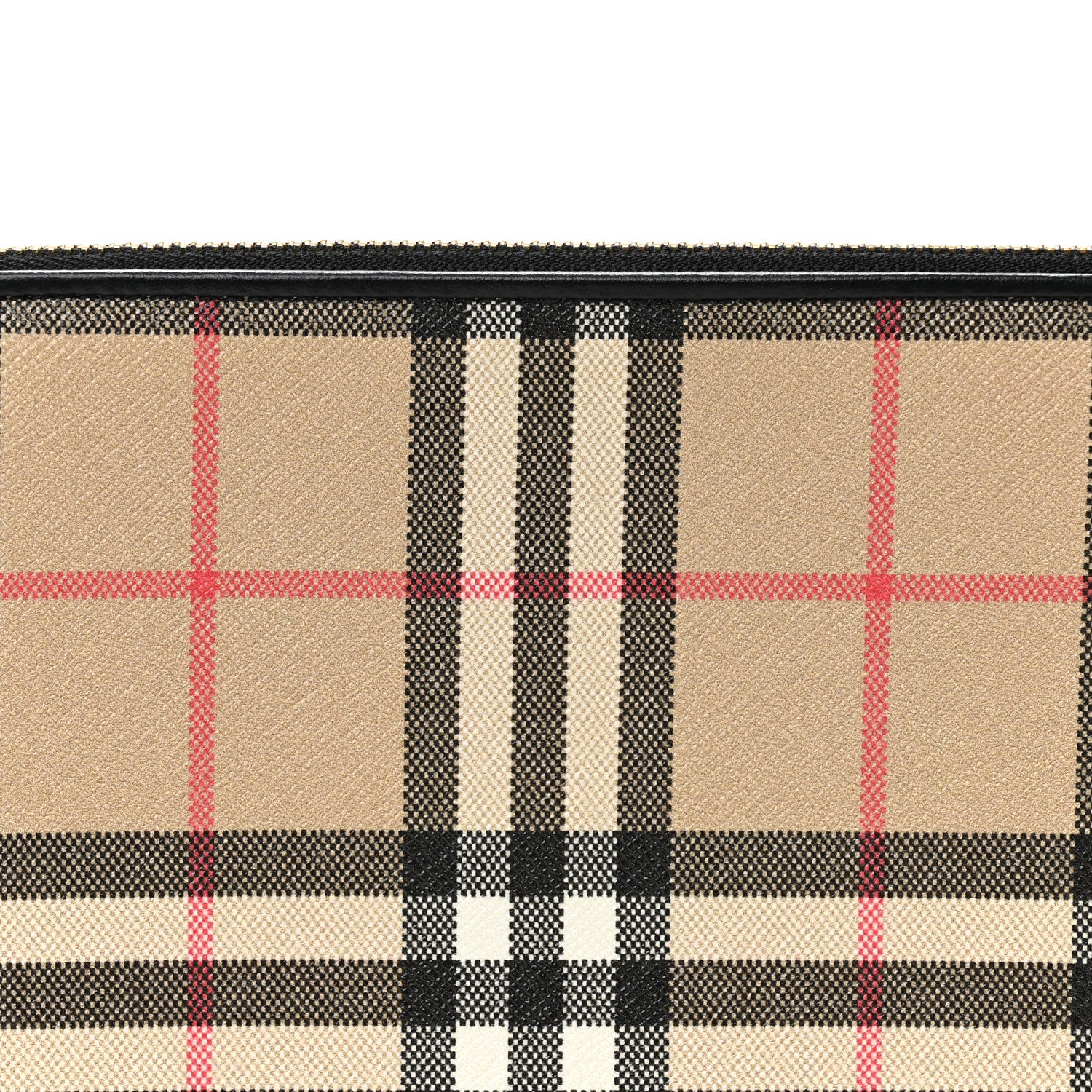 Burberry Vintage Check Calfskin Olympia Slim Pouch Archive Beige 7 of 9