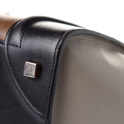 Celine Satin Calfskin Mini Tri-Color Luggage Dark Grey 11 of 12