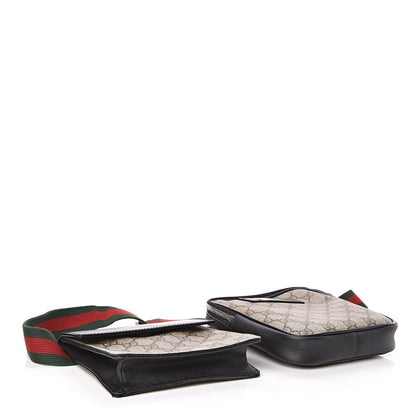 Gucci GG Supreme Monogram Web Belt Bag Black 4 of 11