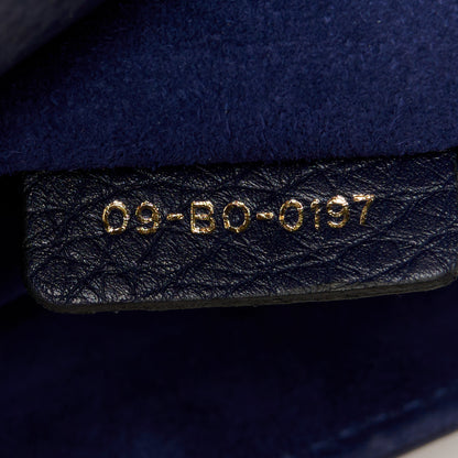 Christian Dior Grained Calfskin Medium Diorama Flap Bag Blue 8 of 12