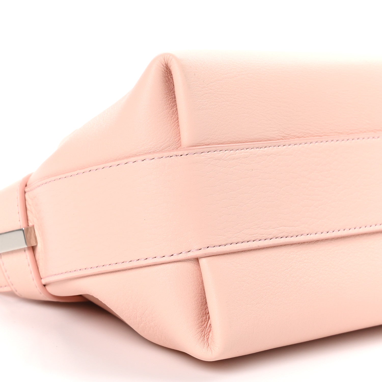 Salvatore Ferragamo Calfskin Small Hug Pouch Pink 8 of 9
