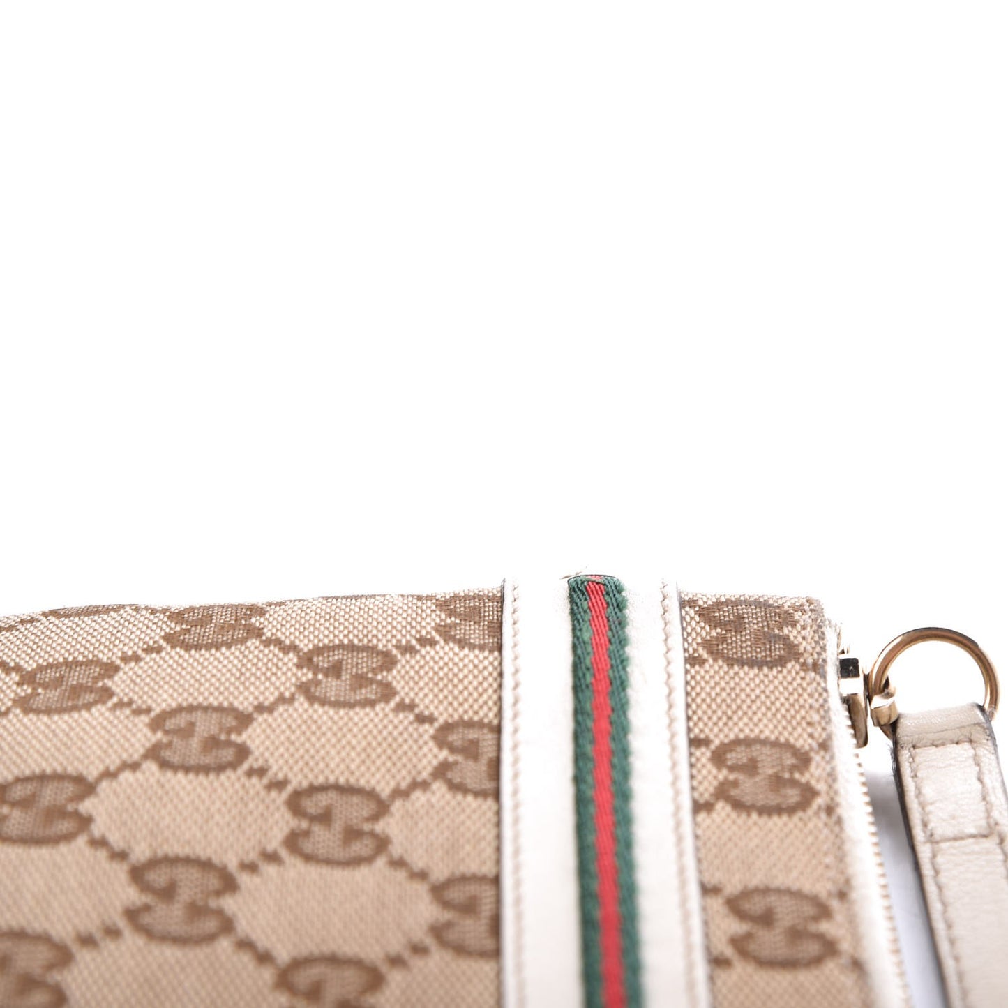 Monogram Mayfair Wristlet Off White
