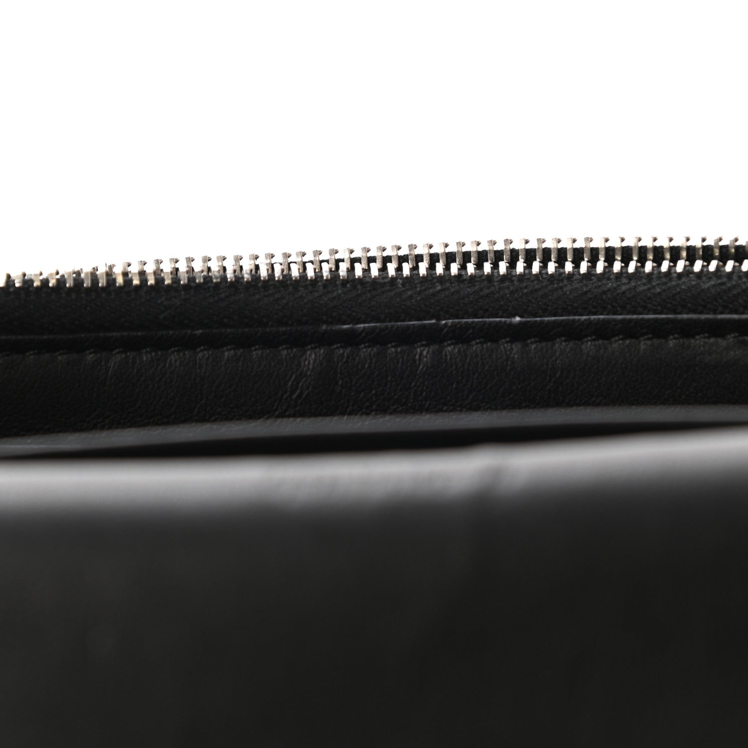 Celine Grained Calfskin Small Trotteur Multifunction Wallet Black 9 of 11