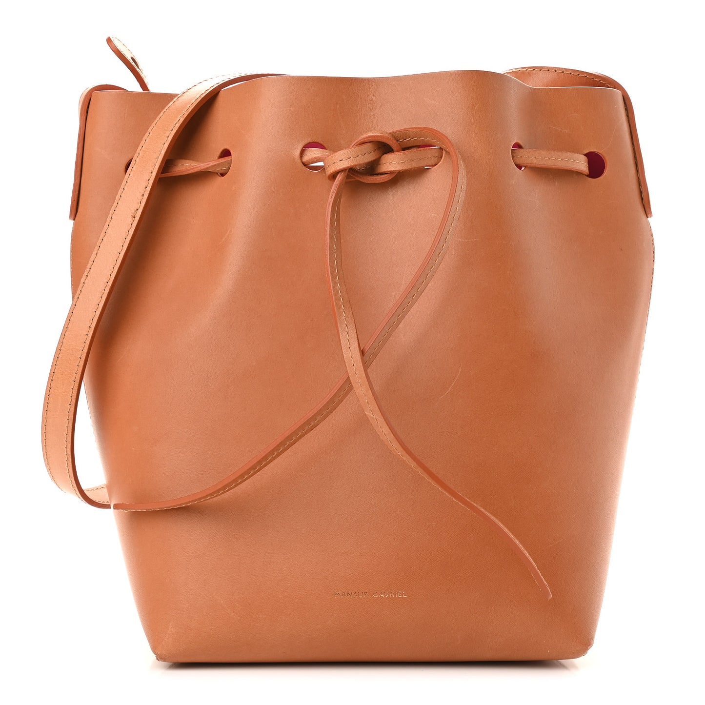 Calfskin Mini Bucket Bag Cammello Dolly