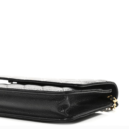 Chanel Caviar Quilted Wallet On Chain WOC Black 12 of 13