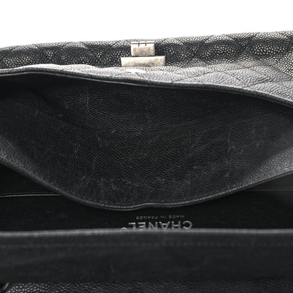 Chanel Washed Caviar Quilted 2.55 Reissue 225 Bijoux Chain Flap Black 14 of 15