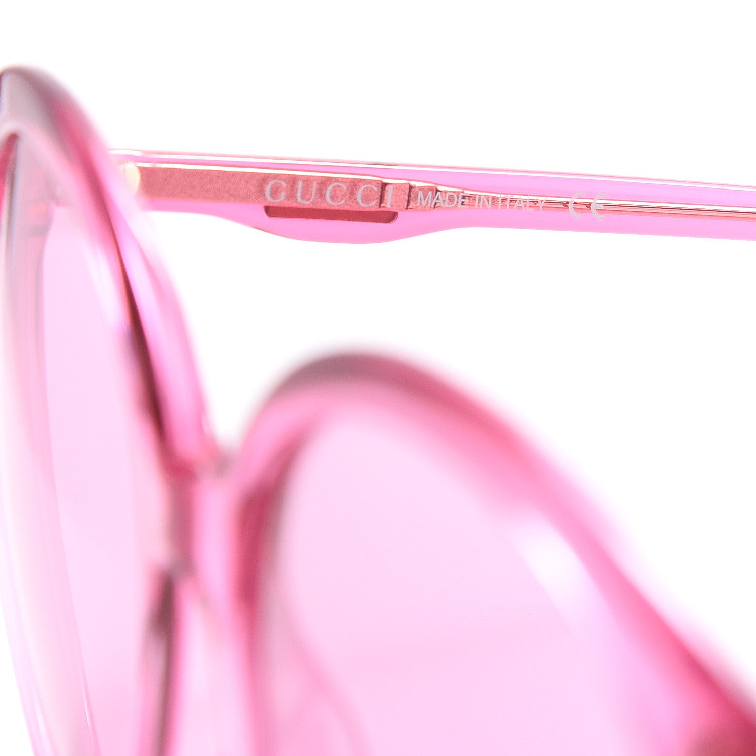 Gucci Acetate GG Sunglasses GG0257S Pink 6 of 7